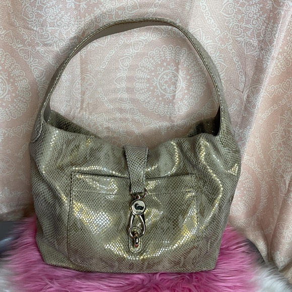 Dooney & Bourke Handbags - Dooney & Bourke Belvedere Gold Shoulder Bag